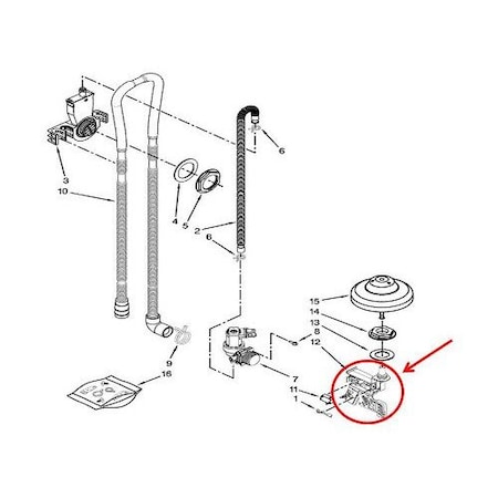 Whirlpool W10873429 Whirlpool Housing W10873429